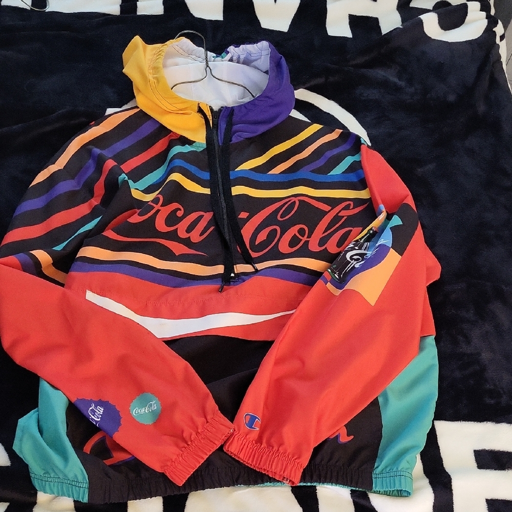 Coca-Cola Colorblock Windbreaker Jacket - Multicolor